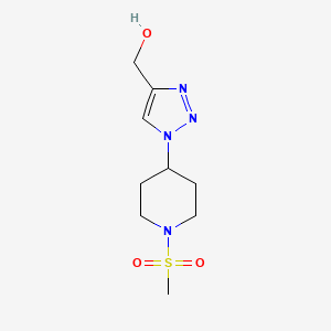 (1-(1-(methylsulfonyl)piperidin-4-yl)-1H-1,2,3-triazol-4-yl)methanol