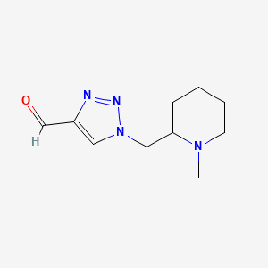 1-((1-methylpiperidin-2-yl)methyl)-1H-1,2,3-triazole-4-carbaldehyde