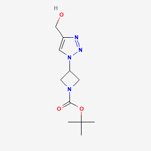 tert-butyl 3-(4-(hydroxymethyl)-1H-1,2,3-triazol-1-yl)azetidine-1-carboxylate