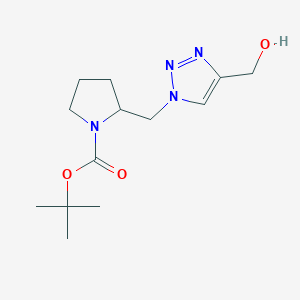 tert-butyl 2-((4-(hydroxymethyl)-1H-1,2,3-triazol-1-yl)methyl)pyrrolidine-1-carboxylate