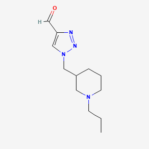 1-((1-propylpiperidin-3-yl)methyl)-1H-1,2,3-triazole-4-carbaldehyde