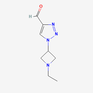 1-(1-ethylazetidin-3-yl)-1H-1,2,3-triazole-4-carbaldehyde