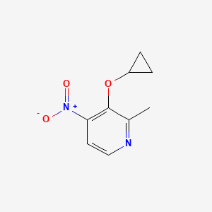 molecular formula C9H10N2O3 B14820965 3-Cyclopropoxy-2-methyl-4-nitropyridine 