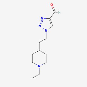 1-(2-(1-ethylpiperidin-4-yl)ethyl)-1H-1,2,3-triazole-4-carbaldehyde