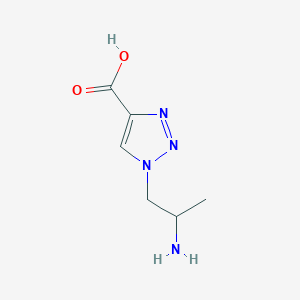 molecular formula C6H10N4O2 B1482105 1-(2-aminopropyl)-1H-1,2,3-triazole-4-carboxylic acid CAS No. 2098070-86-9