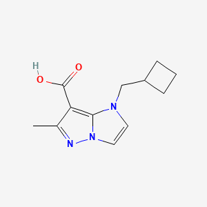 1-(cyclobutylmethyl)-6-methyl-1H-imidazo[1,2-b]pyrazole-7-carboxylic acid
