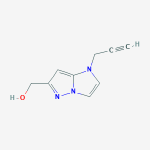 molecular formula C9H9N3O B1482120 (1-(prop-2-yn-1-yl)-1H-imidazo[1,2-b]pyrazol-6-yl)methanol CAS No. 2091159-64-5