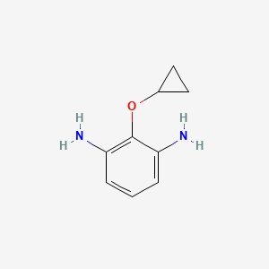 molecular formula C9H12N2O B14821211 2-Cyclopropoxybenzene-1,3-diamine 