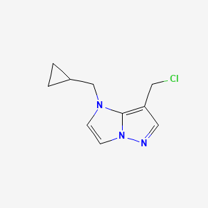 molecular formula C10H12ClN3 B1482123 7-(chloromethyl)-1-(cyclopropylmethyl)-1H-imidazo[1,2-b]pyrazole CAS No. 2091618-71-0