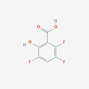 molecular formula C7H3F3O3 B14821274 2-Hydroxy-3,5,6-trifluorobenzoic acid 