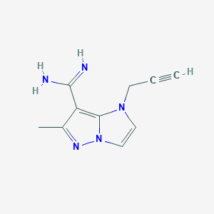 B1482129 6-methyl-1-(prop-2-yn-1-yl)-1H-imidazo[1,2-b]pyrazole-7-carboximidamide CAS No. 2098013-49-9