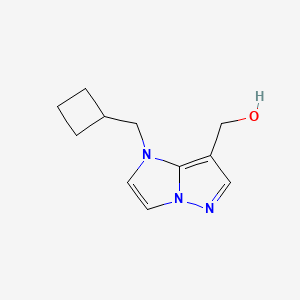 molecular formula C11H15N3O B1482131 (1-(环丁基甲基)-1H-咪唑并[1,2-b]吡唑-7-基)甲醇 CAS No. 2098141-38-7