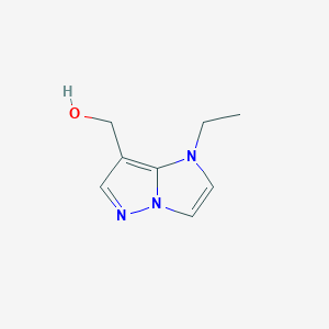 molecular formula C8H11N3O B1482132 (1-ethyl-1H-imidazo[1,2-b]pyrazol-7-yl)methanol CAS No. 2092051-12-0