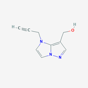 B1482133 (1-(prop-2-yn-1-yl)-1H-imidazo[1,2-b]pyrazol-7-yl)methanol CAS No. 2092257-28-6
