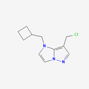 molecular formula C11H14ClN3 B1482135 7-(chloromethyl)-1-(cyclobutylmethyl)-1H-imidazo[1,2-b]pyrazole CAS No. 2092800-20-7
