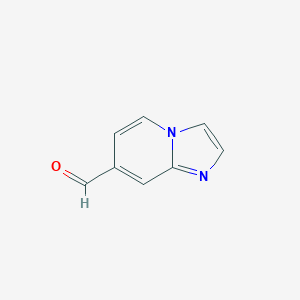 molecular formula C8H6N2O B148214 Imidazo[1,2-A]pyridine-7-carbaldehyde CAS No. 136117-73-2
