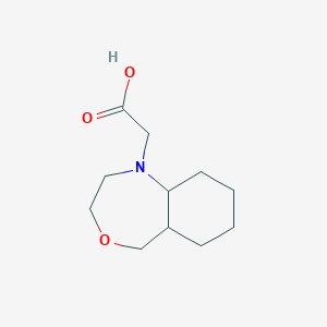 molecular formula C11H19NO3 B1482140 2-(octahydrobenzo[e][1,4]oxazepin-1(5H)-yl)acetic acid CAS No. 2098026-12-9