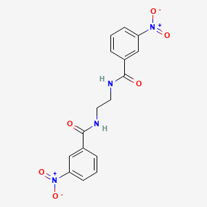 molecular formula C16H14N4O6 B14821416 N,N'-ethane-1,2-diylbis(3-nitrobenzamide) 