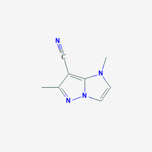1,6-dimethyl-1H-imidazo[1,2-b]pyrazole-7-carbonitrile