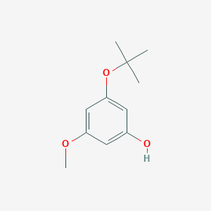 molecular formula C11H16O3 B14821493 3-(Tert-butoxy)-5-methoxyphenol 