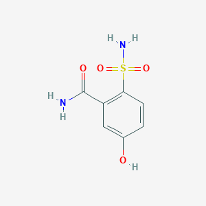 molecular formula C7H8N2O4S B14821532 5-Hydroxy-2-sulfamoylbenzamide 