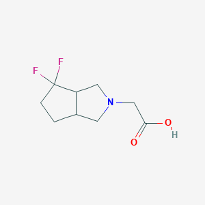 2-(4,4-difluorohexahydrocyclopenta[c]pyrrol-2(1H)-yl)acetic acid
