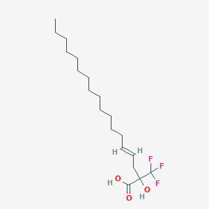 molecular formula C19H33F3O3 B148216 2-Hydroxy-2-trifluoromethyloctadec-4-enoic acid CAS No. 135014-48-1