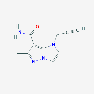 6-methyl-1-(prop-2-yn-1-yl)-1H-imidazo[1,2-b]pyrazole-7-carboxamide