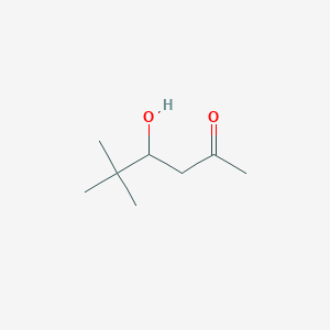 molecular formula C8H16O2 B14821607 4-Hydroxy-5,5-dimethylhexan-2-one 