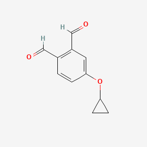 molecular formula C11H10O3 B14821620 4-Cyclopropoxyphthalaldehyde 