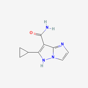 6-cyclopropyl-1H-imidazo[1,2-b]pyrazole-7-carboxamide