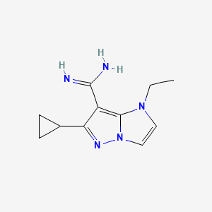 6-cyclopropyl-1-ethyl-1H-imidazo[1,2-b]pyrazole-7-carboximidamide