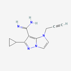 6-cyclopropyl-1-(prop-2-yn-1-yl)-1H-imidazo[1,2-b]pyrazole-7-carboximidamide