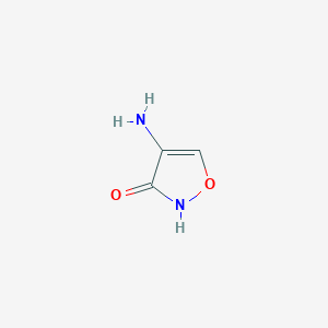 molecular formula C3H4N2O2 B14821745 4-Amino-2,3-dihydro-1,2-oxazol-3-one 