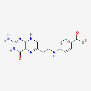 molecular formula C15H16N6O3 B14821775 7,8-Dihydrohomopteroic acid CAS No. 15582-23-7