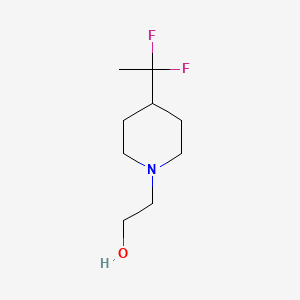 molecular formula C9H17F2NO B1482189 2-(4-(1,1-Difluoroethyl)piperidin-1-yl)ethan-1-ol CAS No. 2090613-04-8