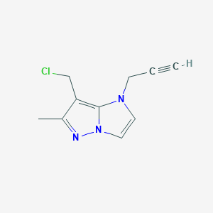 molecular formula C10H10ClN3 B1482190 7-(chloromethyl)-6-methyl-1-(prop-2-yn-1-yl)-1H-imidazo[1,2-b]pyrazole CAS No. 2092712-72-4
