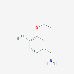 molecular formula C10H15NO2 B14821934 4-(Aminomethyl)-2-isopropoxyphenol 