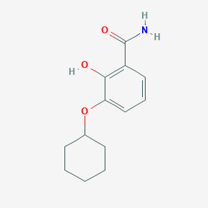 molecular formula C13H17NO3 B14821936 3-(Cyclohexyloxy)-2-hydroxybenzamide 