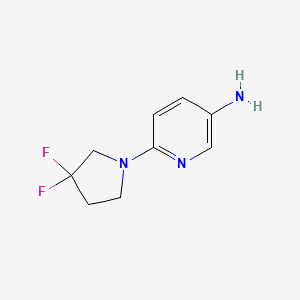 molecular formula C9H11F2N3 B1482201 6-(3,3-Difluoropyrrolidin-1-yl)pyridin-3-amine CAS No. 1211578-24-3