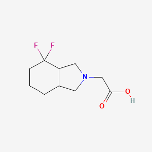 molecular formula C10H15F2NO2 B1482207 2-(4,4-二氟八氢-2H-异吲哚-2-基)乙酸 CAS No. 2098140-57-7