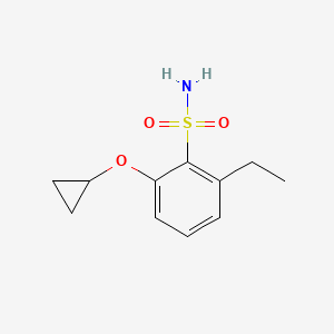 molecular formula C11H15NO3S B14822117 2-Cyclopropoxy-6-ethylbenzenesulfonamide 