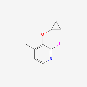 molecular formula C9H10INO B14822402 3-Cyclopropoxy-2-iodo-4-methylpyridine 