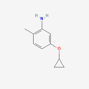 molecular formula C10H13NO B14822620 5-Cyclopropoxy-2-methylaniline 