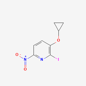 molecular formula C8H7IN2O3 B14822635 3-Cyclopropoxy-2-iodo-6-nitropyridine 