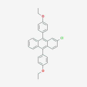 molecular formula C30H25ClO2 B148227 2-Chloro-9,10-bis(4-ethoxyphenyl)anthracene CAS No. 135965-21-8