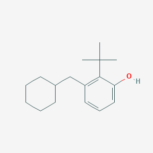 molecular formula C17H26O B14822793 2-Tert-butyl-3-(cyclohexylmethyl)phenol 
