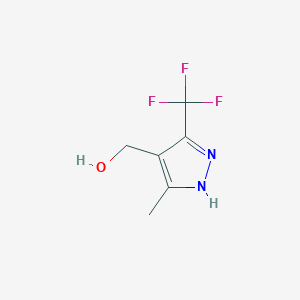 molecular formula C6H7F3N2O B1482285 (5-methyl-3-(trifluoromethyl)-1H-pyrazol-4-yl)methanol CAS No. 2242422-18-8