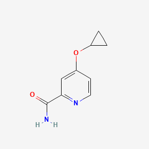 molecular formula C9H10N2O2 B14822967 4-Cyclopropoxypicolinamide 