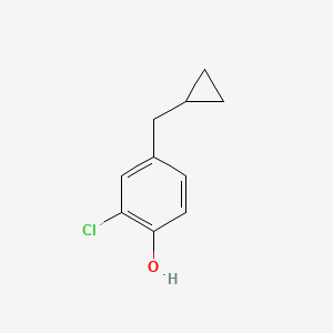 molecular formula C10H11ClO B14823071 2-Chloro-4-(cyclopropylmethyl)phenol 